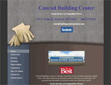 Tablet Screenshot of conradbuildingcenter.com